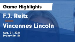 F.J. Reitz  vs Vincennes Lincoln  Game Highlights - Aug. 21, 2021