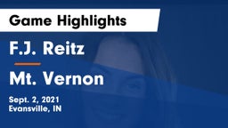 F.J. Reitz  vs Mt. Vernon  Game Highlights - Sept. 2, 2021