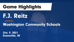 F.J. Reitz  vs Washington Community Schools Game Highlights - Oct. 9, 2021