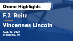 F.J. Reitz  vs Vincennes Lincoln  Game Highlights - Aug. 20, 2022