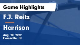 F.J. Reitz  vs Harrison  Game Highlights - Aug. 20, 2022