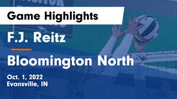 F.J. Reitz  vs Bloomington North  Game Highlights - Oct. 1, 2022