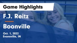 F.J. Reitz  vs Boonville  Game Highlights - Oct. 1, 2022