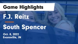 F.J. Reitz  vs South Spencer  Game Highlights - Oct. 8, 2022