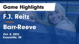 F.J. Reitz  vs Barr-Reeve  Game Highlights - Oct. 8, 2022