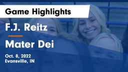 F.J. Reitz  vs Mater Dei  Game Highlights - Oct. 8, 2022