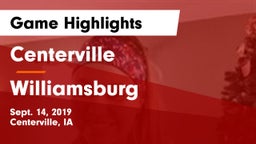 Centerville  vs Williamsburg  Game Highlights - Sept. 14, 2019