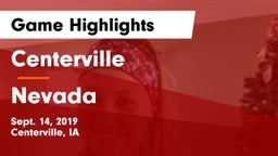 Centerville  vs Nevada  Game Highlights - Sept. 14, 2019