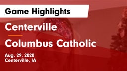 Centerville  vs Columbus Catholic  Game Highlights - Aug. 29, 2020