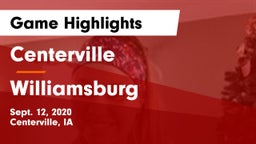 Centerville  vs Williamsburg  Game Highlights - Sept. 12, 2020