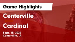 Centerville  vs Cardinal  Game Highlights - Sept. 19, 2020