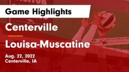 Centerville  vs Louisa-Muscatine  Game Highlights - Aug. 22, 2022
