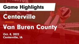 Centerville  vs Van Buren County  Game Highlights - Oct. 8, 2022