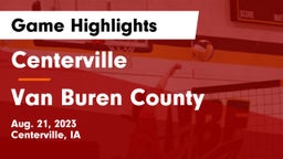 Centerville  vs Van Buren County  Game Highlights - Aug. 21, 2023