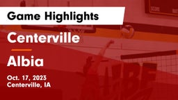 Centerville  vs Albia  Game Highlights - Oct. 17, 2023