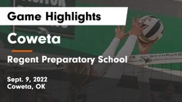 Coweta  vs Regent Preparatory School  Game Highlights - Sept. 9, 2022