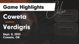 Coweta  vs Verdigris  Game Highlights - Sept. 8, 2023