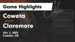 Coweta  vs Claremore  Game Highlights - Oct. 2, 2023
