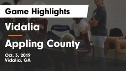 Vidalia  vs Appling County Game Highlights - Oct. 3, 2019