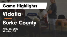 Vidalia  vs Burke County  Game Highlights - Aug. 20, 2020