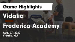 Vidalia  vs Frederica Academy Game Highlights - Aug. 27, 2020