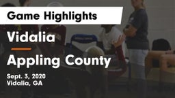 Vidalia  vs Appling County  Game Highlights - Sept. 3, 2020