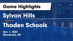 Sylvan Hills  vs Thaden Schools Game Highlights - Oct. 1, 2022