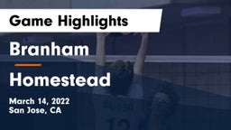 Branham  vs Homestead Game Highlights - March 14, 2022