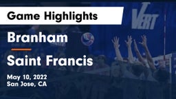 Branham  vs Saint Francis  Game Highlights - May 10, 2022