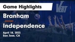 Branham  vs Independence  Game Highlights - April 18, 2023