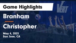 Branham  vs Christopher  Game Highlights - May 4, 2023