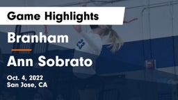 Branham  vs Ann Sobrato  Game Highlights - Oct. 4, 2022