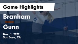 Branham  vs Gunn  Game Highlights - Nov. 1, 2022
