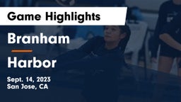 Branham  vs Harbor  Game Highlights - Sept. 14, 2023