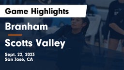 Branham  vs Scotts Valley  Game Highlights - Sept. 22, 2023