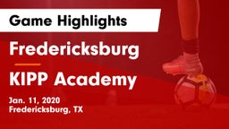 Fredericksburg  vs KIPP Academy Game Highlights - Jan. 11, 2020