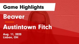 Beaver  vs Austintown Fitch Game Highlights - Aug. 11, 2020