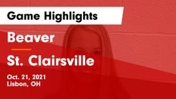 Beaver  vs St. Clairsville  Game Highlights - Oct. 21, 2021