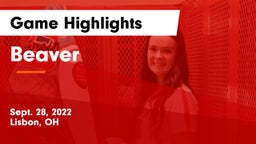 Beaver  Game Highlights - Sept. 28, 2022