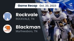 Recap: Rockvale  vs. Blackman  2023