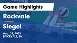 Rockvale  vs Siegel  Game Highlights - Aug. 24, 2023