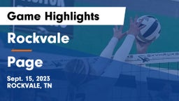 Rockvale  vs Page  Game Highlights - Sept. 15, 2023