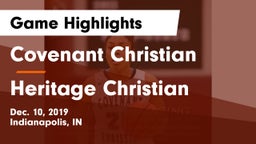 Covenant Christian  vs Heritage Christian  Game Highlights - Dec. 10, 2019