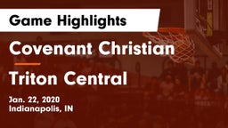 Covenant Christian  vs Triton Central Game Highlights - Jan. 22, 2020