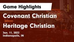 Covenant Christian  vs Heritage Christian  Game Highlights - Jan. 11, 2022