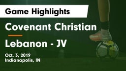 Covenant Christian  vs Lebanon  - JV Game Highlights - Oct. 3, 2019