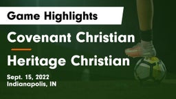 Covenant Christian  vs Heritage Christian  Game Highlights - Sept. 15, 2022