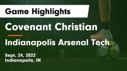 Covenant Christian  vs Indianapolis Arsenal Tech Game Highlights - Sept. 24, 2022