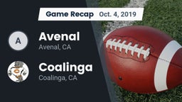 Recap: Avenal  vs. Coalinga  2019