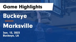 Buckeye  vs Marksville  Game Highlights - Jan. 13, 2023